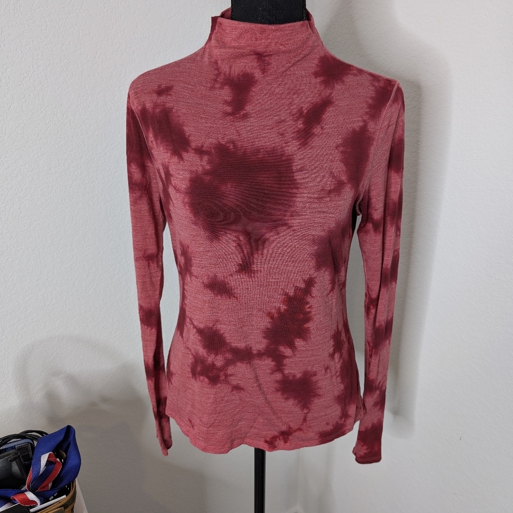 lululemon athletica Pink Tie-Dye Long Sleeve Tee